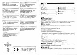 Manual de uso Casio HR-100ER Calculadora con impresoras