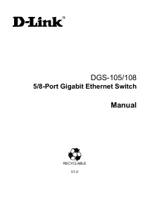 Handleiding D-Link DGS-105 Switch