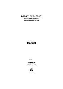 Manual D-Link DGS-1008D Switch