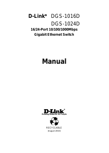 Handleiding D-Link DGS-1016D Switch