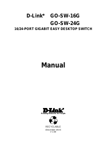 Manual D-Link GO-SW-16G Switch