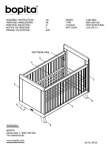 Használati útmutató Bopita Lisa Gyermekágy