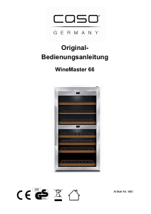 Manual Caso WineMaster 66 Wine Cabinet