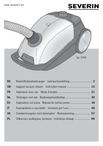 Manual de uso Severin BC7058 Aspirador