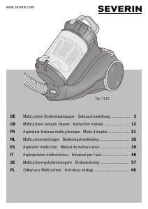 Manual de uso Severin MY 7116 Aspirador