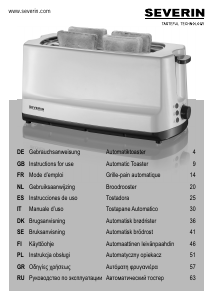 Bedienungsanleitung Severin AT 2234 Toaster