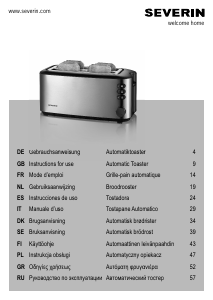 Manuale Severin AT 2509 Tostapane