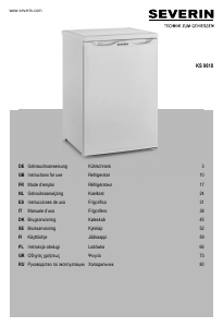 Manual Severin KS 9818 Refrigerator