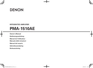 Manual Denon PMA-1510AE Amplifier