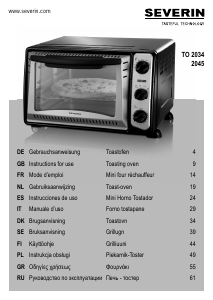 Instrukcja Severin TO 2045 Piekarnik