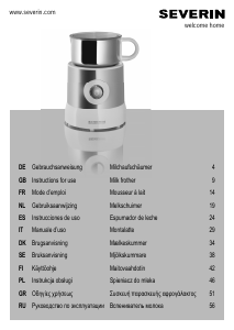 Käyttöohje Severin SM 3582 Maidonvaahdotin