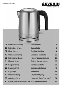 Bedienungsanleitung Severin WK 9477 Wasserkocher