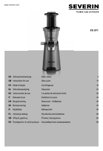 Bruksanvisning Severin ES 3571 Juicepress