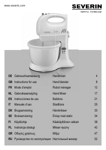 Bedienungsanleitung Severin HM 3810 Handmixer