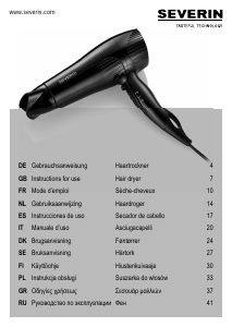 Bruksanvisning Severin HT 0140 Hårtork