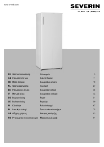 Manual Severin KS 9809 Freezer