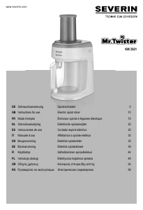 Mode d’emploi Severin KM 3921 Robot de cuisine