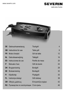 Manual de uso Severin KG 2388 Grill de contacto