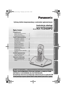 Instrukcja Panasonic KX-TCD420PD Telefon bezprzewodowy