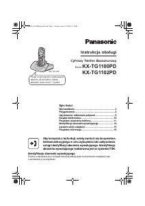 Instrukcja Panasonic KX-TG1100PD Telefon bezprzewodowy