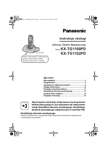 Instrukcja Panasonic KX-TG1102PD Telefon bezprzewodowy