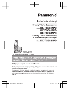 Instrukcja Panasonic KX-TG6811PD Telefon bezprzewodowy