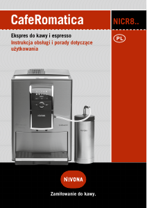 Instrukcja Nivona CafeRomatica 838 Ekspres do espresso