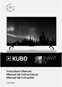 Manual de uso Kubo K1249VTSTUHD Televisor de LED