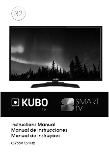 Handleiding Kubo K3755VTSTHD LED televisie