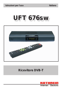Manuale Kathrein UFT 676sw Ricevitore digitale