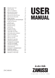 Mode d’emploi Zanussi ZHC86540XA Hotte aspirante