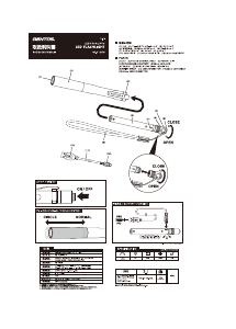 説明書 ジェントス GF-015RG 懐中電灯