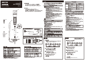 説明書 ジェントス MG-145R 懐中電灯