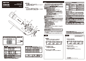 説明書 ジェントス RX-044D 懐中電灯