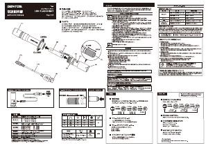 説明書 ジェントス RX-104R 懐中電灯