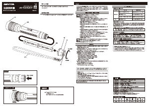 説明書 ジェントス SG-400 懐中電灯