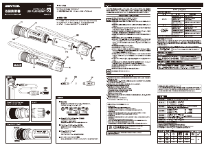 説明書 ジェントス SG-407R 懐中電灯