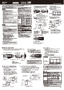 説明書 ジェントス XB-355B 自転車ライト