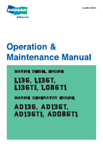 Manual Doosan AD136TI Boat Engine