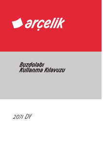 Kullanım kılavuzu Arçelik 2071 DY Dondurucu