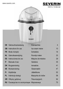 Bedienungsanleitung Severin EZ 7404 Eismaschine