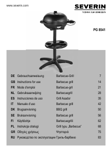 Руководство Severin PG 8541 Барбекю