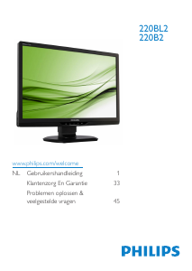 Handleiding Philips 220BL2CB LED monitor