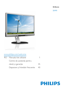 Manual Philips 221P3LPEB Monitor LED