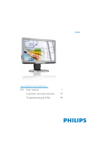 Manual Philips 201B2CS LCD Monitor