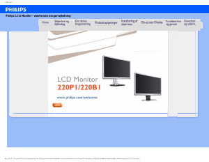 Brugsanvisning Philips 220B1CB LCD-skærm