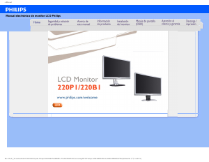Manual de uso Philips 220B1CS Monitor de LCD