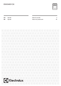 Manuál Electrolux EKK54951OX Sporák