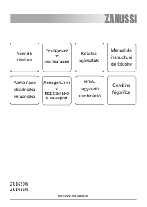 Manual Zanussi ZRB636W Combina frigorifica