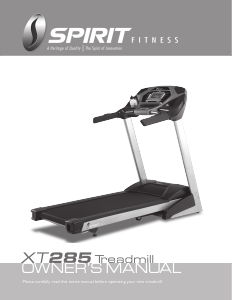 Handleiding Spirit Fitness XT285 Loopband